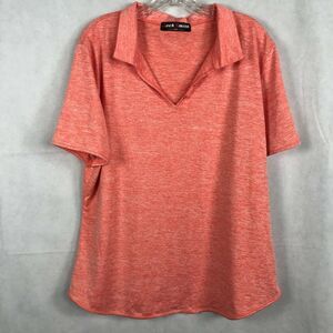 Jack Smith Shirt Mens‎ Sz 2XL Heather Orange Stretch Short Sleeve Polo